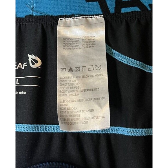Baleaf Cycling Shorts Blue Padded Nylon Spandex Blend Men’s Size Large - Picture 4 of 5